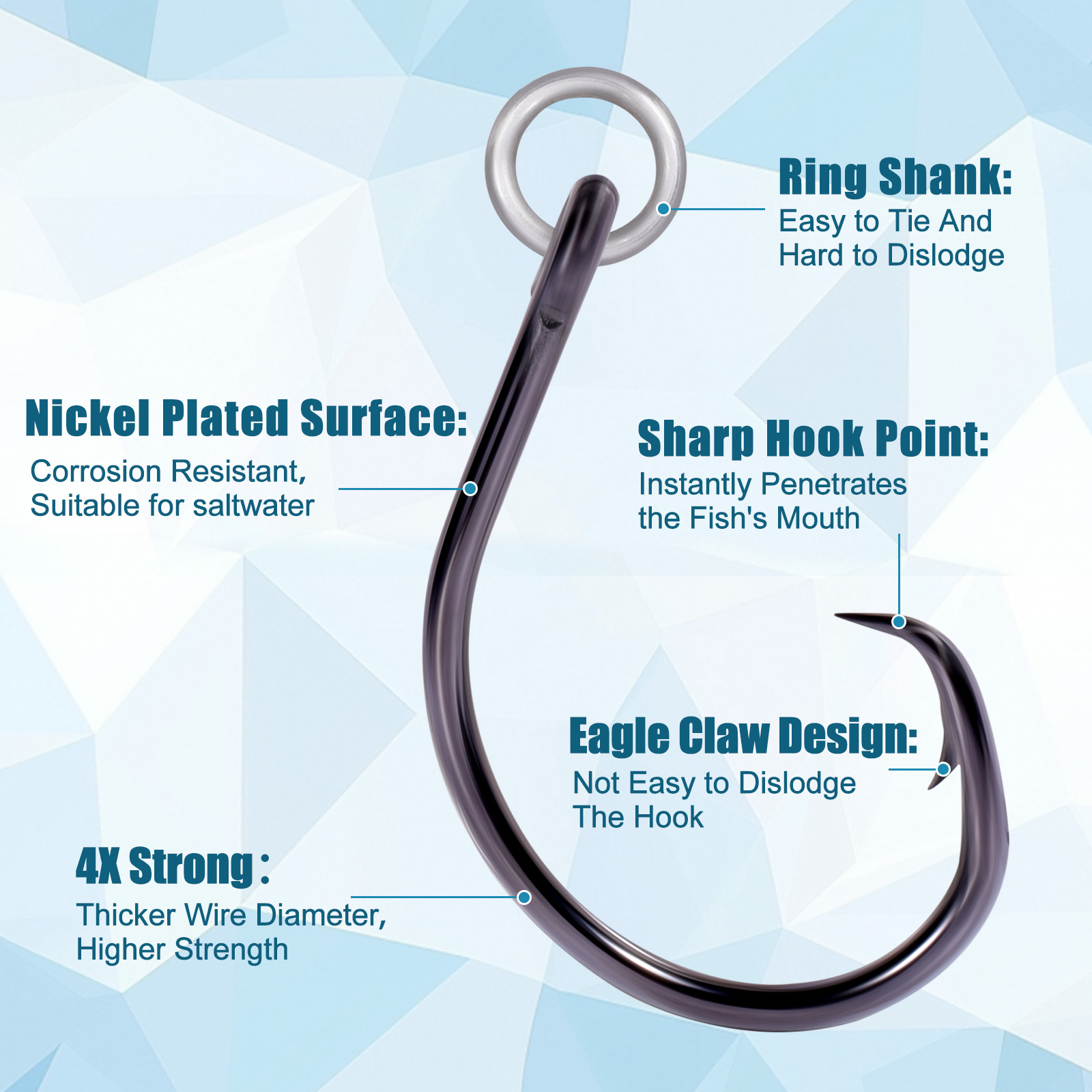 9KM Circle Hooks Fishing with  - Fishing Hook Circle review and price