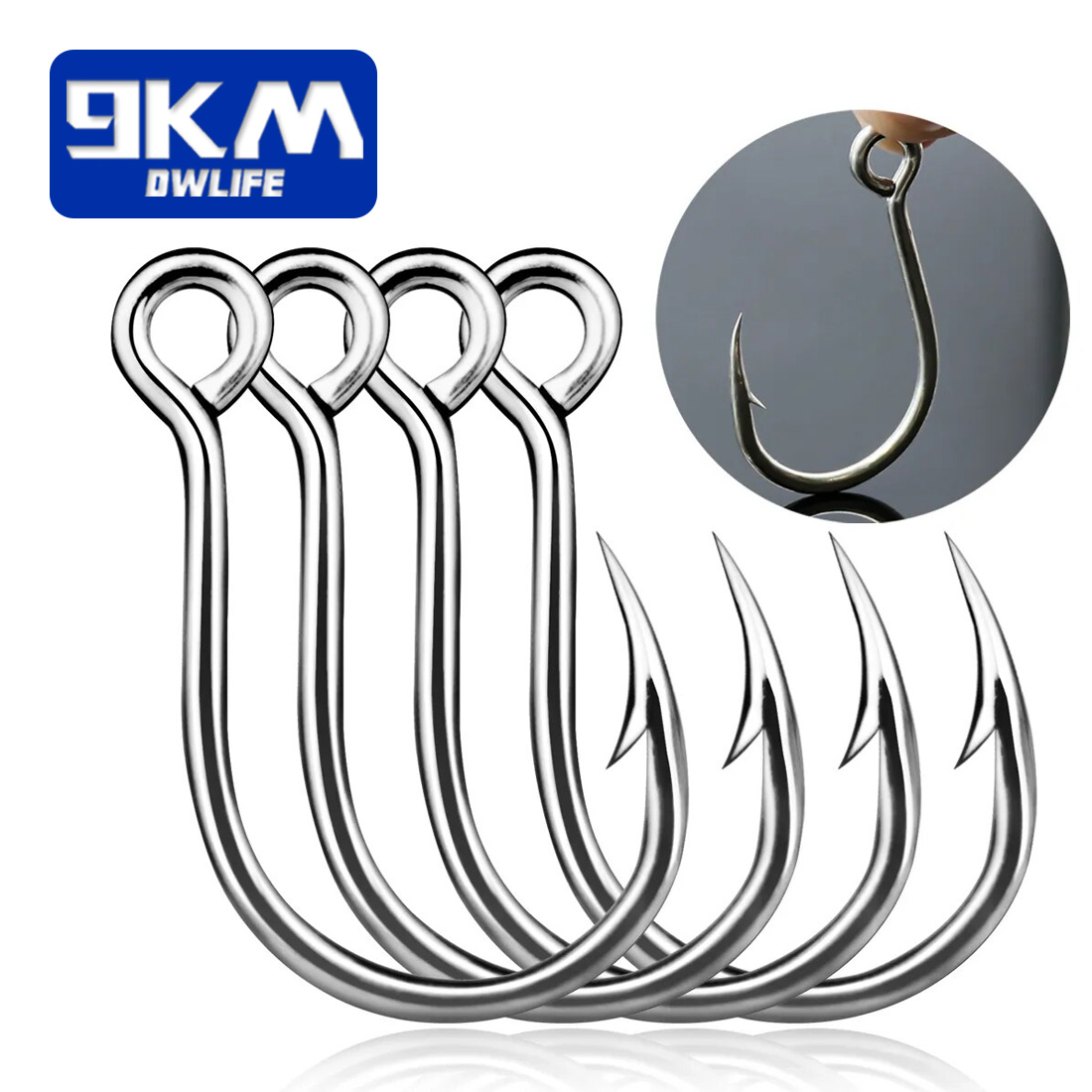 9KM Fishing Hooks 25Pcs Jig Ho - Fishing Hook Barbless review and price