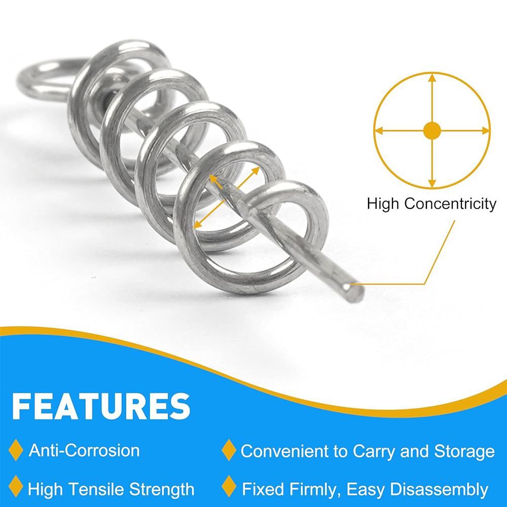 50Pcs Spring Twist Lock Fishin - Fishing Hook Box review and price