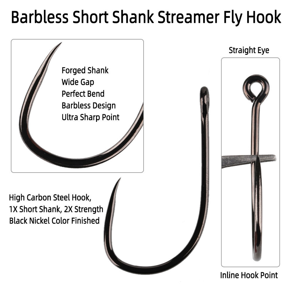 20pcs #1 1/0 2/0 3/0 4/0 5/0 S - Fishing Hook Barbless review and price